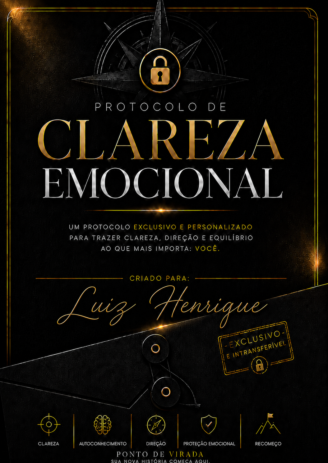 Capa do Protocolo de Clareza Emocional personalizado para Luiz Henrique